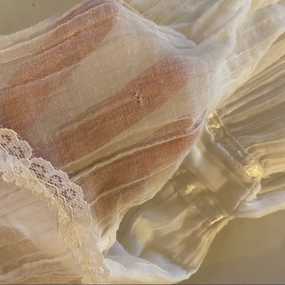 Gunne Sax Vintage 70s Dress Size Small Cottagecore Lace Ruffle Wedding Dress EUC - Picture 16 of 16